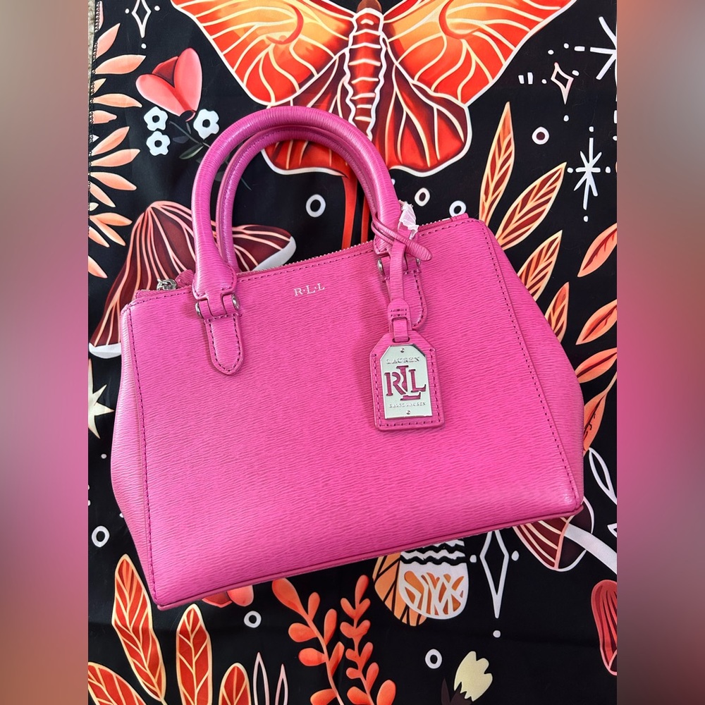 NWT Lauren Ralph Lauren Mini Raspberry Purse